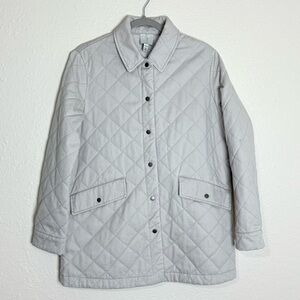 Joie Diamond Quilted Cotton Utility Boxy Jacket Chore Farm Coat Barn jacket M